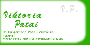 viktoria patai business card